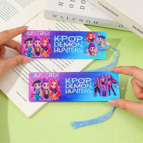 1 pieza Nuevo marcapáginas de estilo estocástico con diseño de anime, marcapáginas creativos personalizados con graffiti, suministros de estudio, materiales de lectura, regalos de aprendizaje