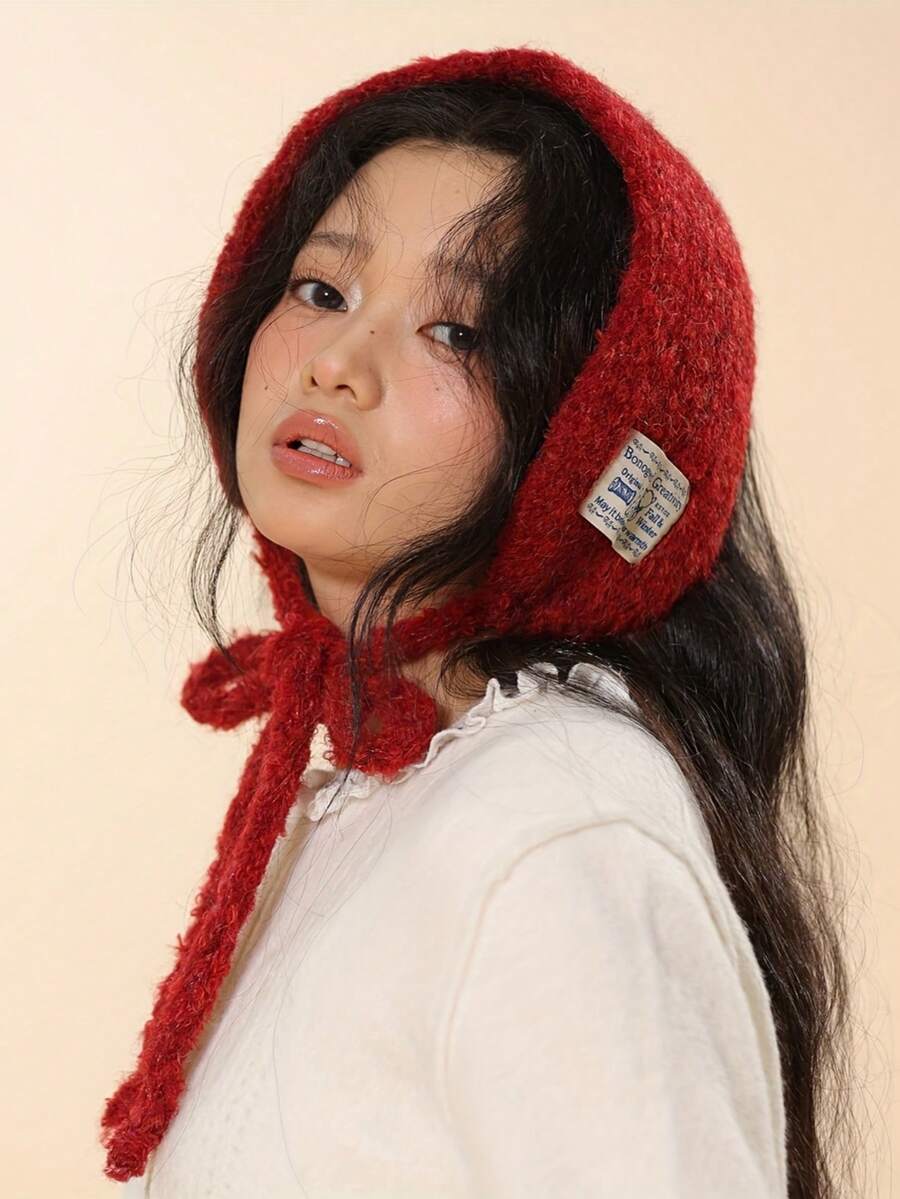 女士保暖连帽围巾 - 柔软护耳围巾兼带帽披肩，秋冬季舒适户外穿着，便携多功能保暖围脖，米色和棕色，浅米色亲肤抓绒面料，适合休闲和正式场合穿着，纯色抓绒设计，秋冬季理想之选，女士柔软保暖带耳罩连帽围巾，温暖时尚，户外活动的完美之选，女士冬季披肩耳罩 - 彩色 - 查看 1