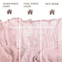 1/2/4/6 Packs Pink Bali Bohemian Table Runner, Cheesecloth Table Runner, Sheer Rustic Table Runner, Vintage Long Table Cloth For Christmas, New Year, Wedding, Bridal Shower, Birthday Party, Holiday, Home Table Centerpiece