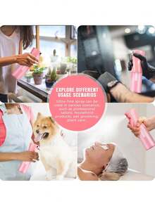 1pc High Pressure Spray Bottle, Simple Wash Liquid Dispenser For Bathroom, Cleaning Spray Bottle, Fine Mist Face Mister, Mini Alcohol Disinfection Spray Bottle, Toner Container, Bathroom Spray Bottle - Multicolor - View 4