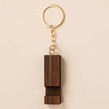 Mini Wooden Mobile Phone Stand, Portable Compact Wooden Phone Holder Keychain - Multicolor - View 5