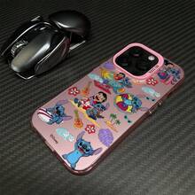 Miniso Disney Lilo & Stitch Phone Case With Tropical Beach, Surfing & Ukulele Pattern For IPhone 17 Pro Max/17 Pro/17 AIR/17 16, 15, 14, 13, 12, 11 Pro Max, X, XR, XS Max, 8, 7 Plus,Ideal For Holiday Gifting,The Girlfriend,Stocking Stuffers,For Iphone 17 Pro Max Case,Iphone 17 Pro Max Case,Iphone 17 Case. - Hồng - Xem 5