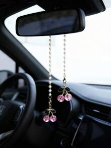 Pendentif d'intérieur de voiture Beau cerisier Décoration de suspension de rétroviseur de voiture Pendentif d'intérieur de voiture - Taille Unique - Voir 3