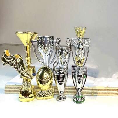 Dekor/prydnad för sporttrofébord, lämplig för Premier League, Ballon D'Or, EM, FA-cupen, souvenir från sportevenemang, bokstödsdekoration, liten present