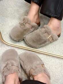 Fashionable Women's Clogs, Solid Color And Thick Sole, Comfortable For Work, Casual And Vacation.