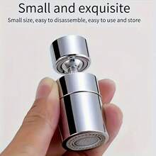 1pc Heavy Duty 304 Stainless Steel Anti-Splash Faucet Sprayer Head With 360° Swivel Retractable Arm And 2-In-1 Water Flow Mode (Spray/Foam) - Easy Install Kitchen/Bathroom Sink Sprayer Head For Dishwashing, Car Washing, Pet Bathing - Multicolor - View 4