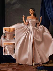 女士舞会礼服，优雅正式晚礼服，适合婚礼宾客、毕业典礼、晚宴派对礼服