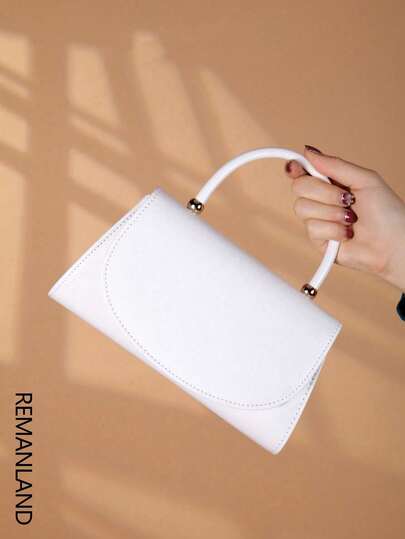 REMANLAND 时尚纯色镜面手提包晚宴包，迷人优雅的女士商务包，适合派对女孩、大学生、新娘，搭配派对礼服、婚纱、晚礼服、紧身裙，非常适合婚礼、聚会、宴会、派对、舞会，是送给女性的最佳礼物