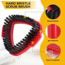 [Household Necessities]Scrub Brush For O Cedar RinseClean 2 Ank Sysem Scrubber Mop  Replacemens Hard Brisle Cleaning Brush For Shoer Floor Ub Kichen No Fi Easyring 1-Ank - Đỏ - Xem 4