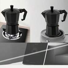 Italian-Made Aluminum Moka Pot, Coffee Machine, Quick And Even Heat Distribution, Compact Coffee Machine Suitable For Both Home And Office Use, 3-Cup Capacity, Durable Metal Construction, Home Coffee Machine, Office Coffee Machine, Stylish Coffee Machine, Even Heat Distribution - Multicolor - View 5