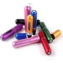 Aluminium Refillable Perfume Atomizer Bottle 5ml Compact Portable Travel Cologne Sprayer Set Of 3 Blue Silver Rose Pink Lightweight Leak-Proof Makeup Storage Container Cosmetic Daily - 1pcs - 查看 4