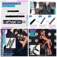 Summer Rave Fan Holster Rave Fan Holder Folding Hand Pouch Foldable Sleeves With Waist Belt Thigh Party - Vortex Style - View 1