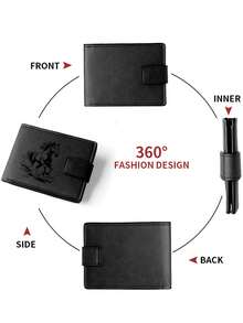 Fashionable Horse Design Faux Leather Wallet - Compact Zipper Card Holder And Coin Purse, Snap Coin & Card Slots, Ideal Daily Use Wallet, Stylish Travel Accessory - one-size - View 6