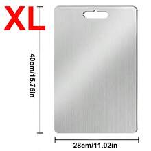 1/3 Pcs Stainless Steel Kitchen Cutting Board - With Handle, Dishwasher , Double-Sided, Suitable For Home Countertop, Outdoor Camping, Housewarming Gift - Multicolor - View 12
