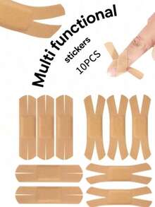 100/10pcs X-Shaped Bandages, Emergency Wound Hemostatic Patches, Fingertip Bandages, Flexible Shaped Bandages, Waterproof Bandages, Creative Dressings And Wound Dressings, Breathable Adhesive Bandages - Suitable For Emergency Wound Care, Abrasions, Blisters, Etc.