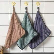 [Paquete de 10] Paños de cocina de fibra de bambú sin aceite, paños de lavado de platos gruesos y absorbentes, sin pelusa, toallas de limpieza de platos - Color aleatorio - Ver 5