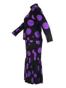 大码女式两件套，包含女士美人鱼裙，休闲及正式场合皆宜，母亲节礼物，豹纹半身裙，应季单品，春假优雅正式场合着装。 - 紫色 - 查看 8