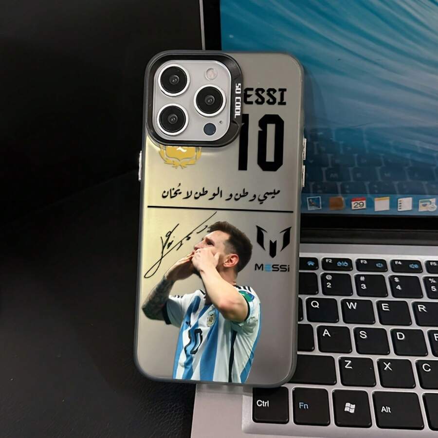 Phone Case Featuring No.10 King Of Football - M-MESSI, Compatible With For Iphone Models 17, 16E, 16, 15, 14, 13, 12, 11 Mini, Pro, Max, Air, X, XR, XSMAX, 8, And 7 Plus, Designed To Prevt Falls With A Matte Finish..Christmas Accessories.The Perfect Gift For Christmas, Halloween, And Thanksgiving, Christmas Phone Case, Surprise Gifts For Boyfriend And Girlfriend - Mixed Color 1 - View 1