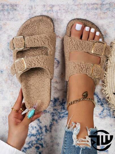 Women's Open Toe Slippers, Classic Fashion Versatile Indoor Outdoor Vacation Home Slippers, Comfortable Casual Slip-On Flats - Suitable For Indoor And Outdoor Use, Versatile Flat Slippers For Women