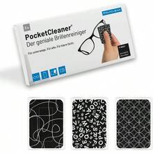 POLYCLEAN 3 X PocketCleaner® Glasses Cleaning Cloths Practical Glasses Cleaning Cloth And Display Cleaner Microfibre Cloth Made In Germany 12 X 4 Cm Pack Of 3 Black And White Screen Cleaner
