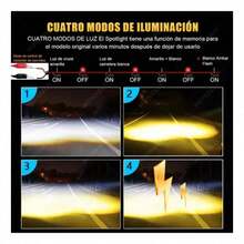 2 Pcs 460w Magnifying Lens Spotlight, For Cars And Motorcycles, 4 Modes With Strobe Light - Black - View 7