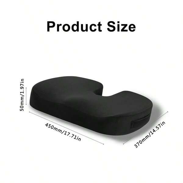 Memory Foam Seat Cushion,45x36x5cm Chair Cushion Washable Cover, Butterfly-Shape Seat Cushion,Ergonomic Orthopedic ...