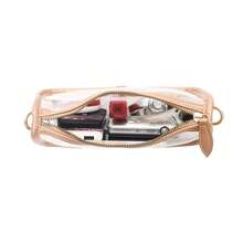 TEPILTE Transparent Waterproof Crossbody Bag, Stadium Certified, Clear PVC Handbag/Shoulder Bag, Multi-Functional Toiletry Bag/Storage Bag, Suitable For Concerts And Sporting Events, Men's And Women's Wallet - R.GOLD - 查看 5