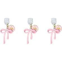 3Pcs Pink Bow USB C Dust Plug Charms 17/16/15 Pro,Cute Initial Type C Dust Plug Covers Phone Charging Port,Port Cover Protector Accessories Paperwhite Colorsoft - W - 查看 12
