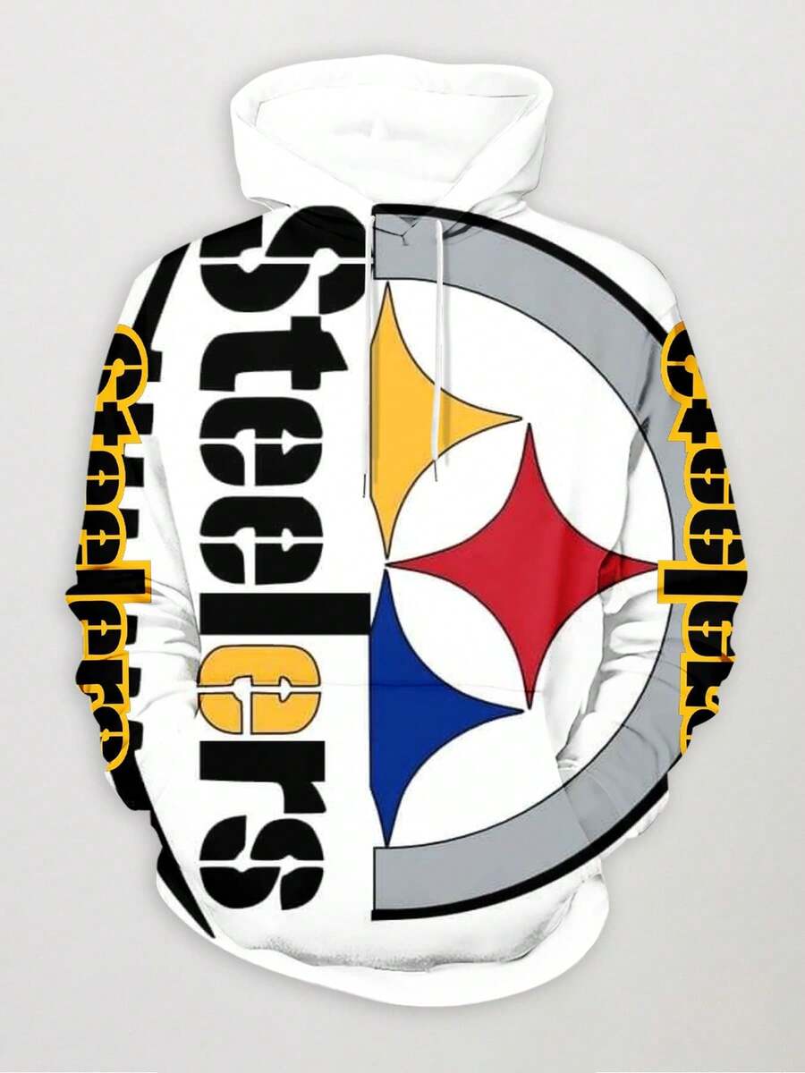 Personalized Pittsburgh City 3D Printed American Football Hoodie for Men, Women, and Youth - Custom Name and Number Sweatshirt Gift main image 1