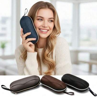 Men's And Women's Glasses Cases, Hard Glasses Cases, Anti-Squeeze Sunglasses Cases, Portable Protective Eyewear Holder Box For Women Men