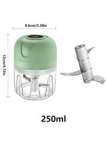 Cordless Mini Electric Onion Garlic Chopper, Multifunctional Vegetable Fruit Slicer Grinder Masher, USB Rechargeable Kitchen Blender, Seasoning Tool, Kitchen Gadget, Cooking Assistant