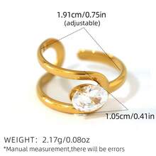 Những chiếc nhẫn nữ bằng thép không gỉ mạ vàng 18K này sở hữu bề mặt mịn màng và tinh tế, toát lên vẻ quý phái và thanh lịch. Những chiếc nhẫn có thiết kế đa dạng với những đường cong nghệ thuật, và những viên kim cương được đính kết tinh xảo càng làm tăng thêm vẻ sang trọng. Dù đeo hàng ngày hay trong những dịp đặc biệt, những chiếc nhẫn này sẽ giúp bạn tôn lên vẻ ngoài của mình. Chúng có thể được đeo riêng lẻ để tạo hiệu ứng đơn giản nhưng đẹp mắt, hoặc đeo nhiều chiếc cùng lúc để tạo phong cách độc đáo và thời trang. - Vàng - Xem 16