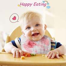 10 Pcs White Muslin Baby Bibs For Baby Boy Girl Cotton Drool Bibs Bulk Burping Cloth Adjustable Newborn Infant Bandana,Bibs,Baby Bibs,Newborn Bibs(White) - 白色 - 查看 2