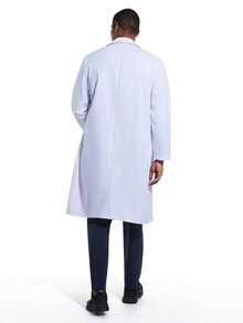 Bata de laboratorio profesional Cimmuovere de manga larga, blanca, unisex - Blanco - Ver 2