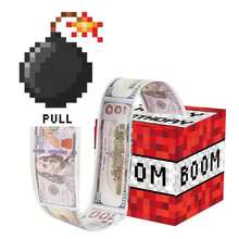 Pixel Bomb Design Digital Sticker Birthday Surprise Gift, Cartoon Surprise Box Decor Prop For Birthday Atmosphere - Red - View 7