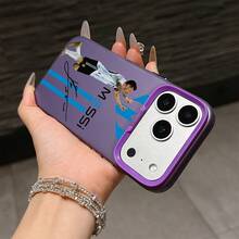 Football Star M-Messi Phone Case Compatible With  17 16e 16 15 14 13 12 11 Mini Pro Max Air X XR XSMAX 8 7 Plus Anti-Drop Matte Back Case, Shockproof Protective Cover, Fashionable Protective Cover, Anime Print, Injection Molding, Durable Material, Slim Protective Case, Casual User,  User Drop-Resistant, Gifts - Trộn màu 1 - Xem 4