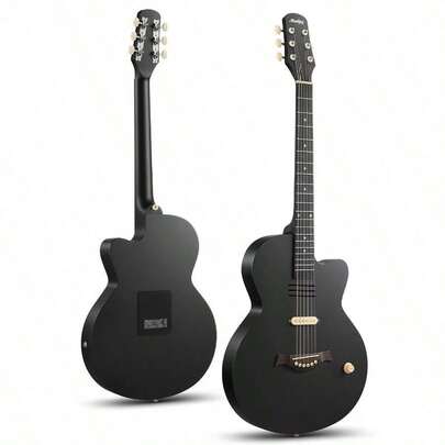 Moukey BCC-100 Acoustic Electric Guitar S Pickup Volume Knob With Gig Bag Strap