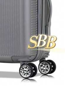 Carry-On Suitcase 10kg 360 Wheels Handbag Travel - Grey - View 3