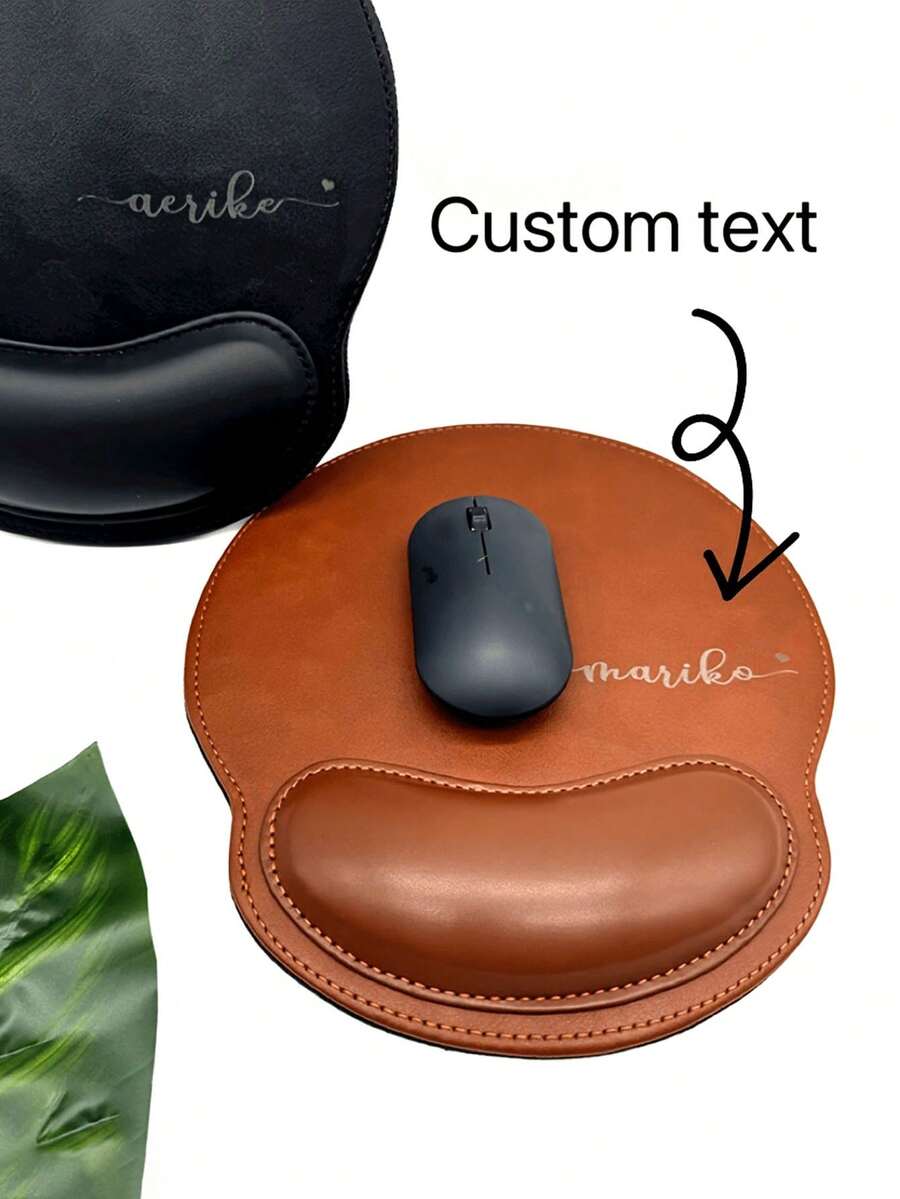 1pc Custom Text Mouse Pad, Personalized Mouse Pad, Company Name Customized, Suitable For Office Use, Advertising, Computer Work, Gaming, Company Anniversary Gift, Valentine's Day Gift, Christmas Gift, Thanksgiving Back To School - Multicolor - View 1