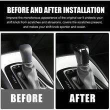 Compatible With Camry 2025 2024 2023 2022 2021 2020 2019 2018 Corolla Avalon Accessories Car Gear Shift Knob Cover Trim Protector Cap Carbon Fiber - 黑色 - 查看 5