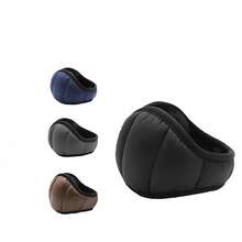 Global Winter Men's Ear Muffs, Fleece Ear Warmers, Windproof, Waterproof, Foldable, Cold-Proof, Warm