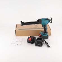 Pistola de pegamento eléctrica LED, pistola de pegamento para estructura, pistola de pegamento de vidrio, hermosa costura, pistola de pegamento eléctrica, pistola de calafateo, pistola de compresión - Azul - Ver 1