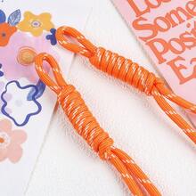Conjunto de 10 pingentes de corda de nylon trançada com núcleo de poliéster e dopamina, 24,5 cm, em cores vibrantes. Acessórios modernos. - Conjunto de 10 cordões para sanduíche multicoloridos - Ver 8