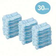 50pcs/30PCS/10pcs Disposable Electrostatic Dusting Cloths - Easily Clean Electronic Devices, Furniture, Blinds And Ceiling Fans - Cleaning Accessories Without Handle, Electrostatic Duster With Extendable Pole, Suitable For Desktops, Cars And Ceilings. (Different Batches May Have Slight Color Variations, Please Do Not Purchase If You Mind, Thank You To All Customers) - Blue and White - View 11