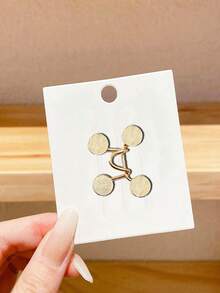 1Pc Invisible Adjustable Waist Reduction Buckle Pin (Without Cardboard) - Gold - View 5