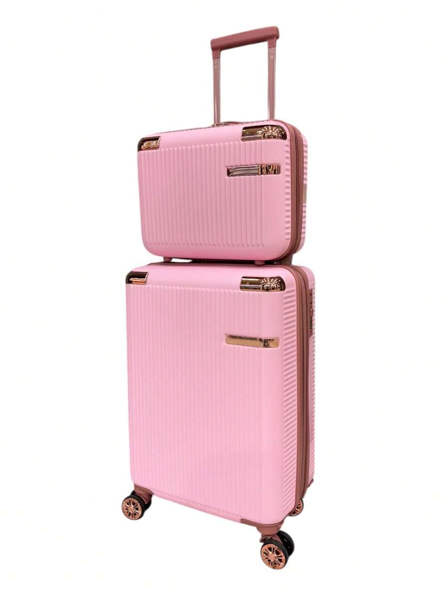 New Model Travel Suitcase With Anti-Theft Zipper! - Rosado Sandía - Ver 1