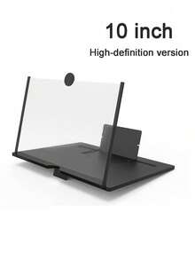 3D Foldable Phone Screen Magnifier, Multifunctional Video Projection Stand, Eye Protection HD Mirror, Black Compatible With IPhone, Android Phone, Gift For Birthday, Family, Friends For Movies, Videos And Gaming Gifts Birthday Movies Videos Gaming Amplifier Screen Extender - Black - View 4