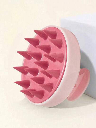 2-In-1 Washing, Bathing And Massage Round Handle Brush (Randomly Dispatched With Round Holes And Heart-Shaped Holes)