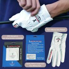 1pc Lashonda Golf Glove, Left Hand, Super Durable Material, Soft And Comfortable Feel - White - View 4
