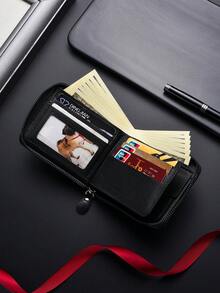 New Men's Short Wallet, Multi-Card Slots Bifold Coin Purse, Minimalist Fashion Wallet Card Holder - Multicolor - View 4